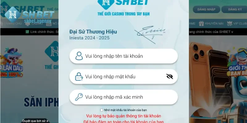 Hướng dẫn các bước đăng nhập vào chơi tại nhà cái SHBET